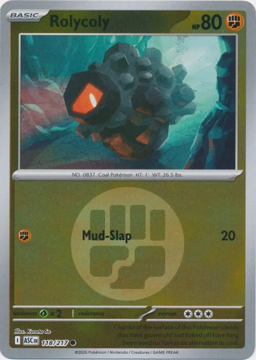 Rolycoly - 118/217 - Common Reverse Energy symbol