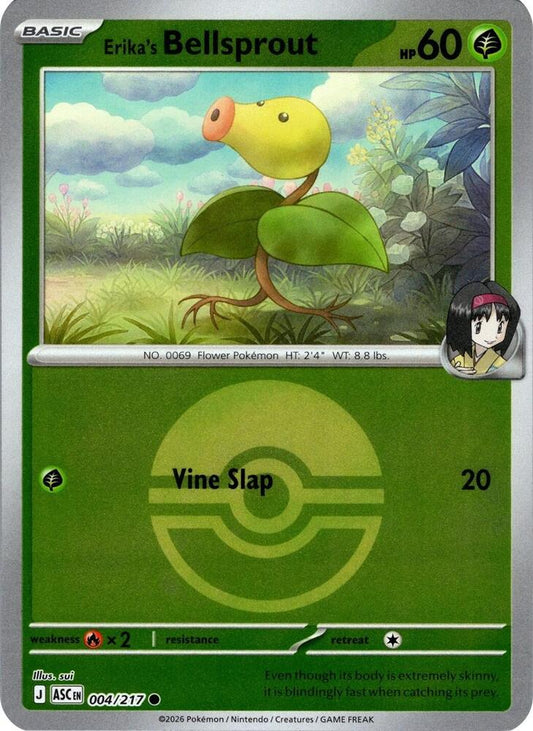 Erika´s Bellsprout - 004/217 - Common reverse pokeball