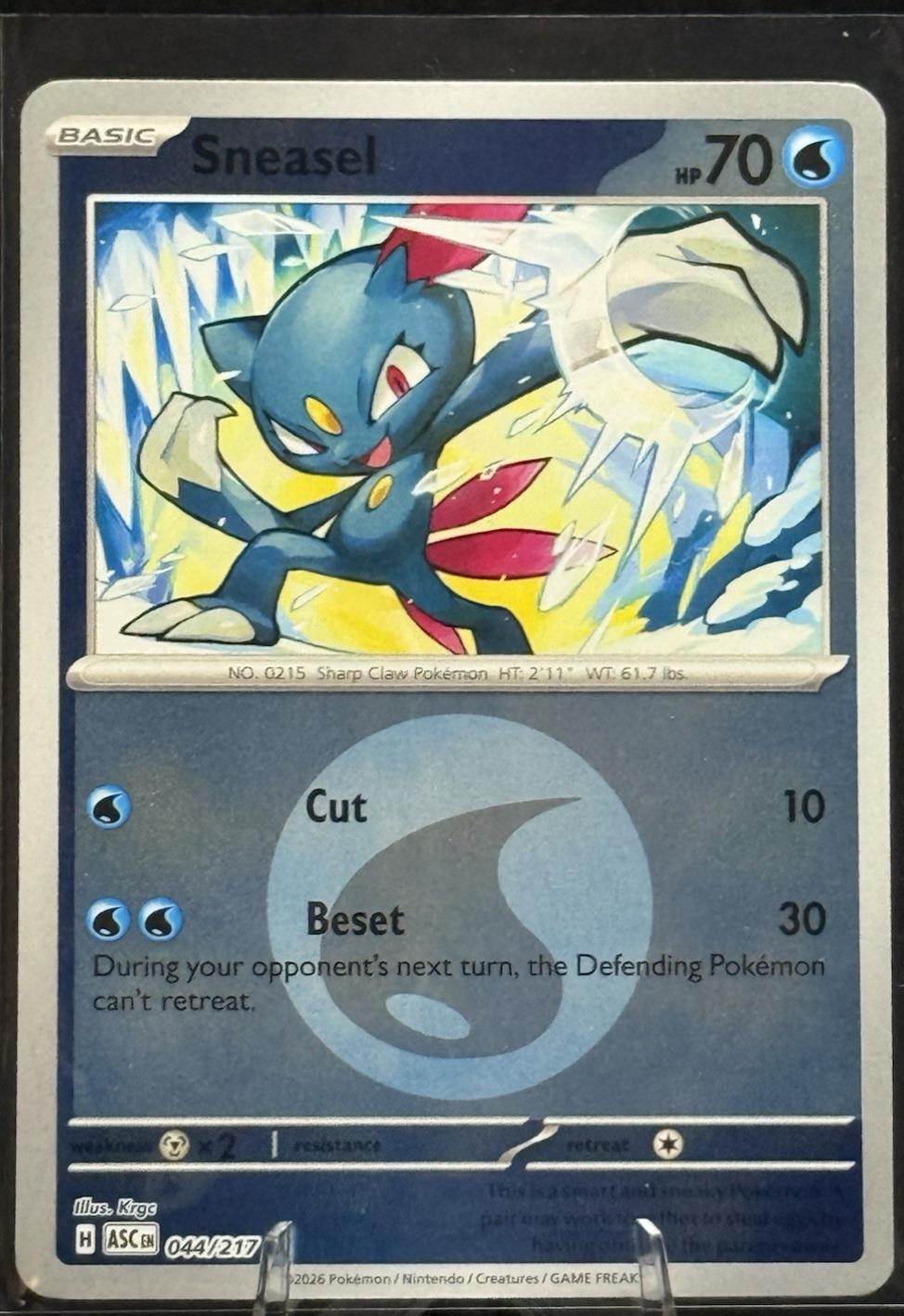 Sneasel - 044/217 - Common reverse energy symbol