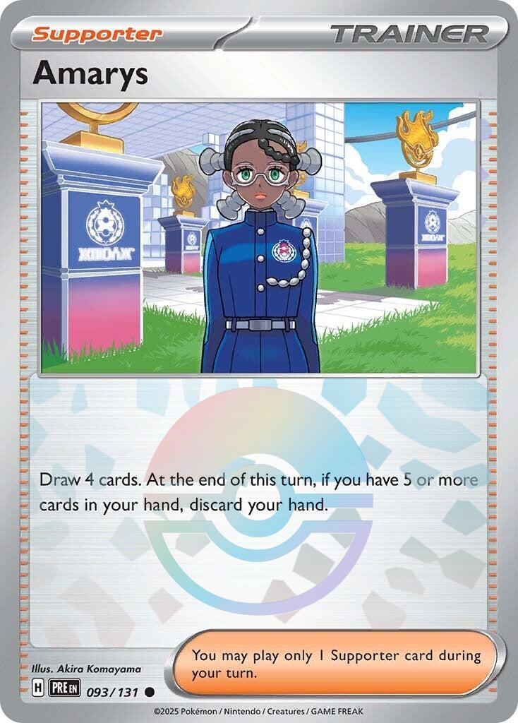 Amarys - 093/131 - Common reverse pokeball