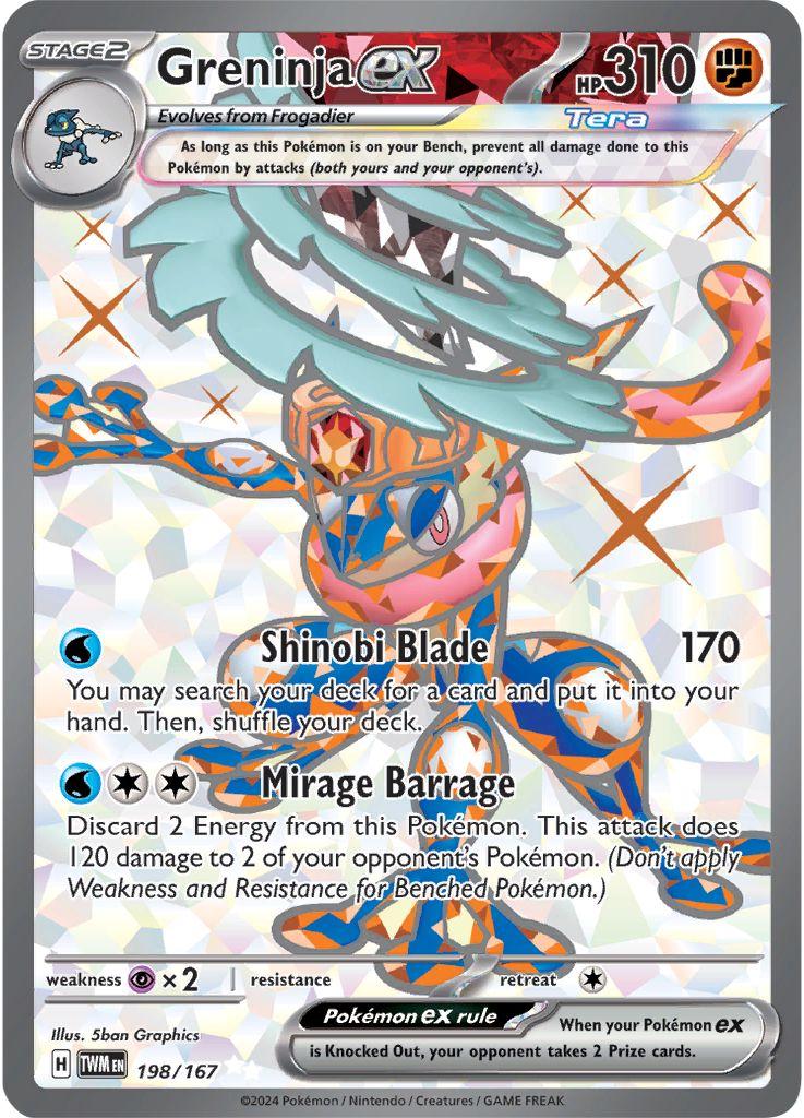 Greninja ex - 198/167 - Full art ultra Rare
