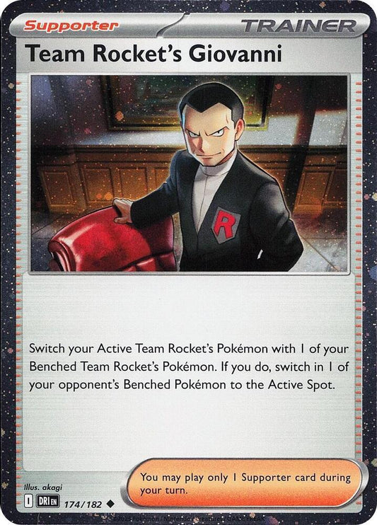 Team Rocket´s Giovanni - 174/182 - Uncommon Galaxy Holo