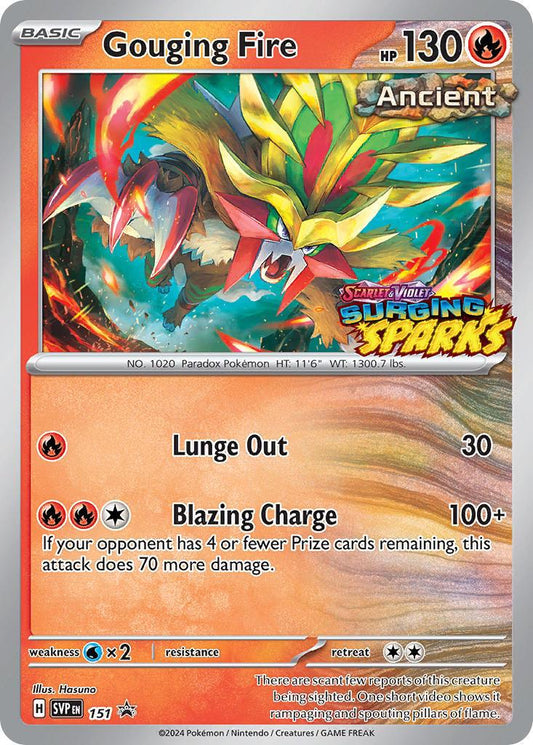 Gouging Fire - SVP151 - holo promo prerelease