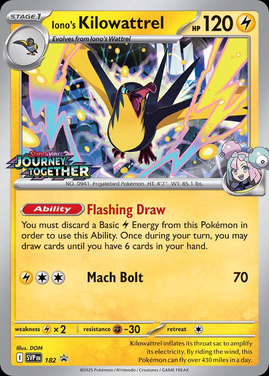 Iono´s Kilowattrel - SVP182 - Prerelease holo promo