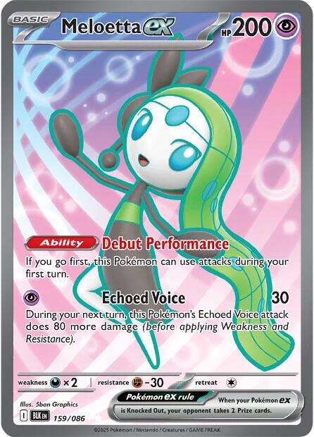 Meloetta ex - 159/086 - full art ultra rare