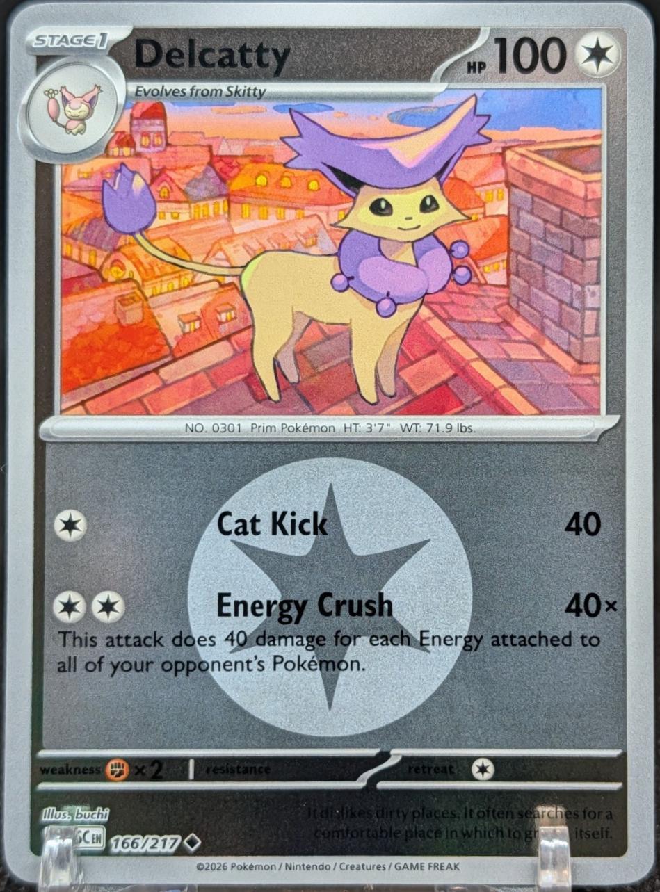 Delcatty - 166/217 - Uncommon reverse Energy symbol