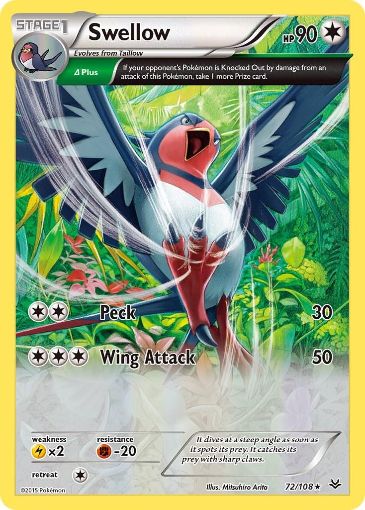 Swellow - 72/108 - Rare