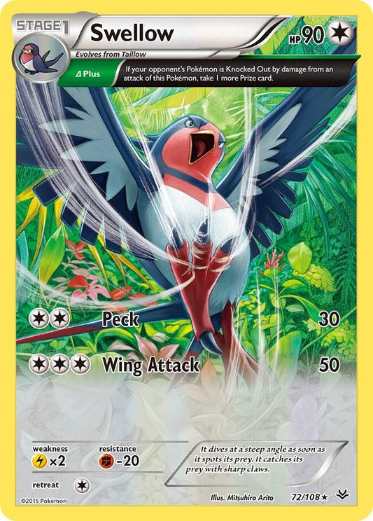 Swellow - 72/108 - Rare