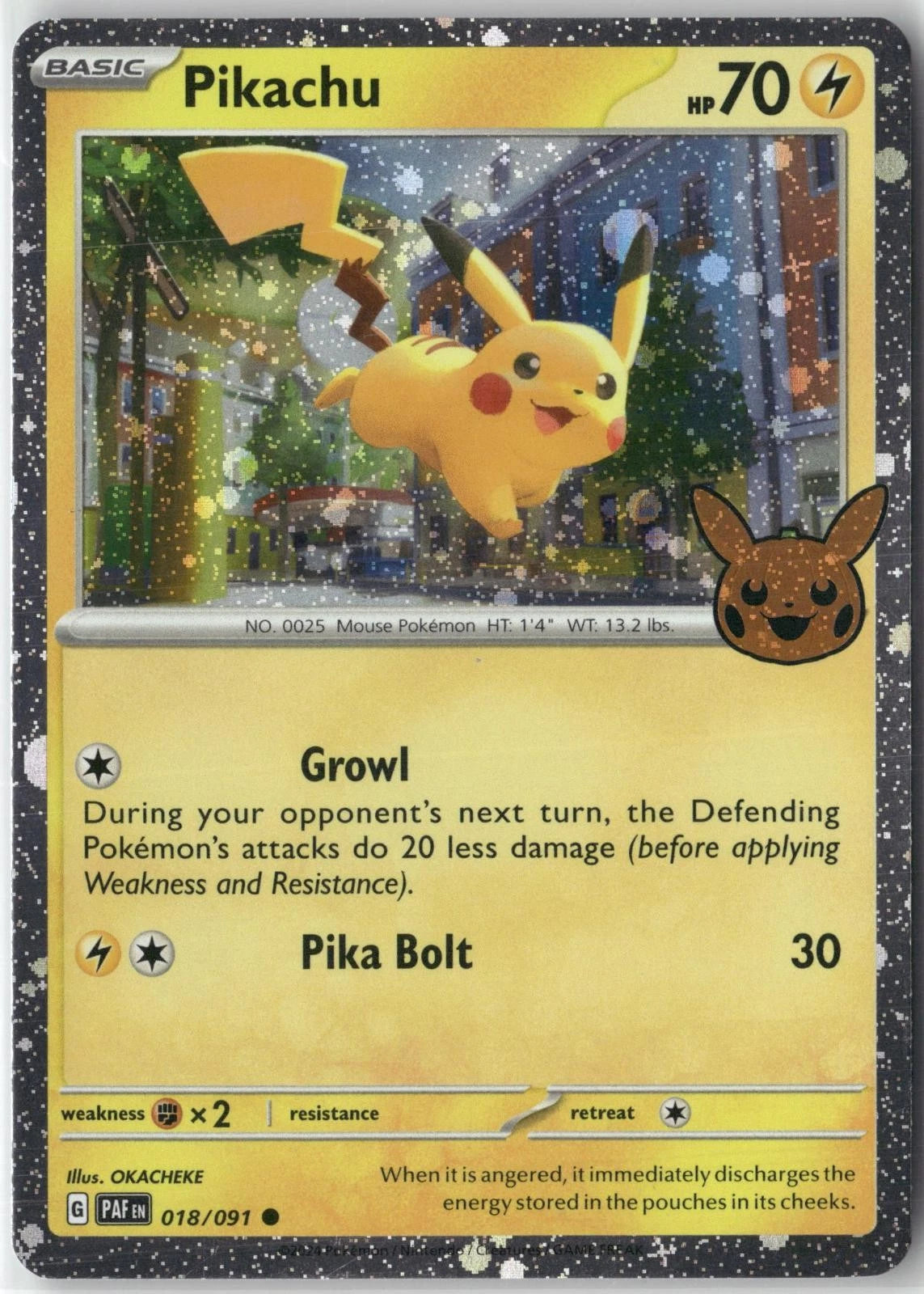 Pikachu - 018/091 - Common trick or trade