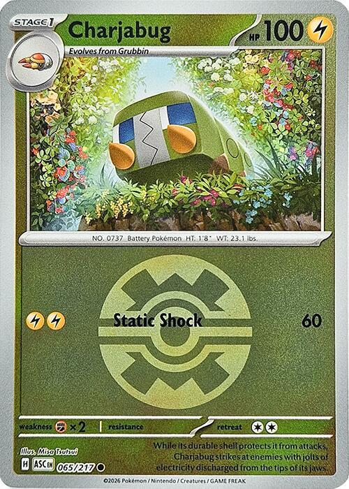 Charjabug - 065/217 - Common reverse Quick Ball