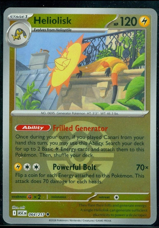 Heliolisk - 064/217 - Uncommon reverse