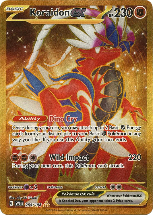 Koraidon ex - 254/198 - Secret Gold rare