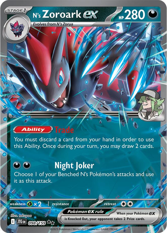 N´s Zoroark EX - 098/159 - ultra rare