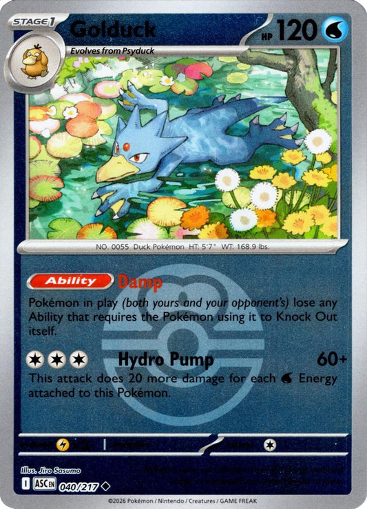 Golduck - 040/217 - Uncommon reverse Love Ball