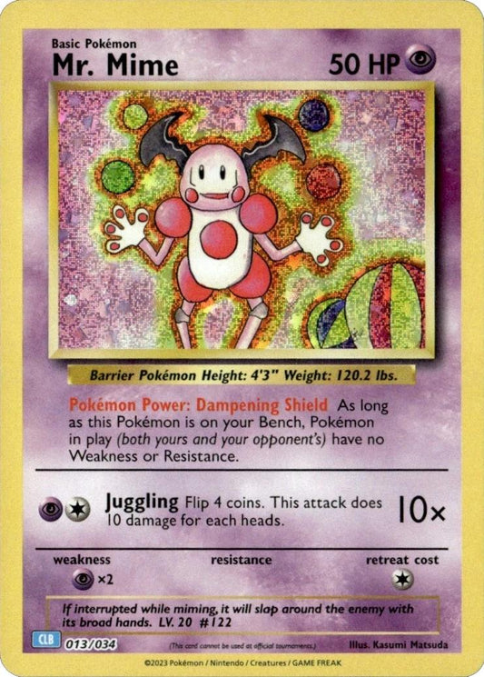 Mr. Mime - 013/034 - Classic Holo