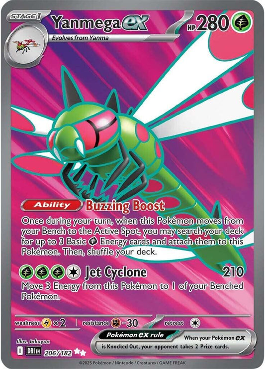 Yanmega - 206/182 - Full art ultra rare