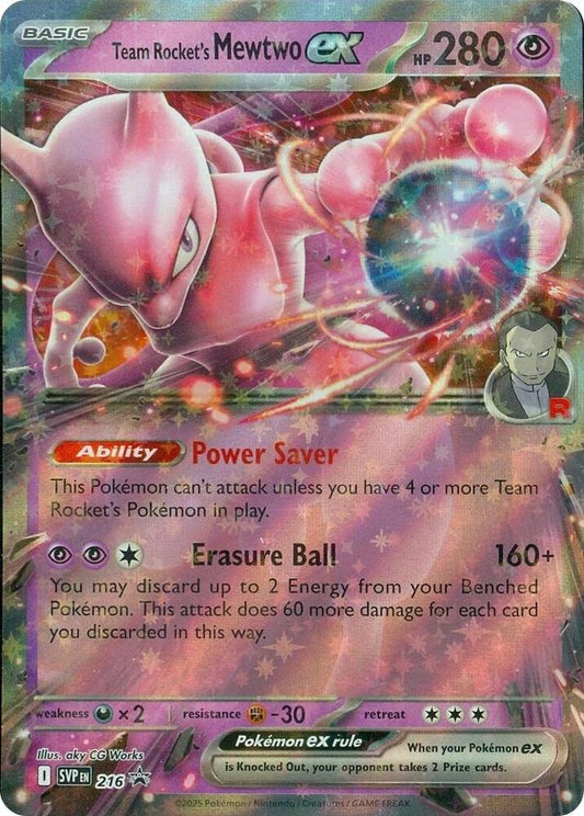 Team Rocket´s Mewtwo EX - SVP216 - ultra rare promo