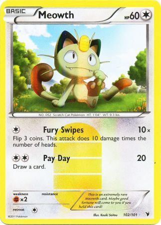 Meowth - 102/101 - Secret Rare
