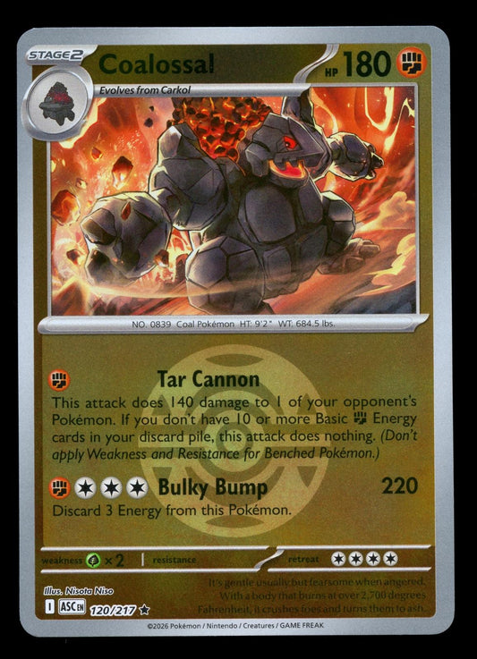 Coalossal - 120/217 - Rare reverse Dusk ball