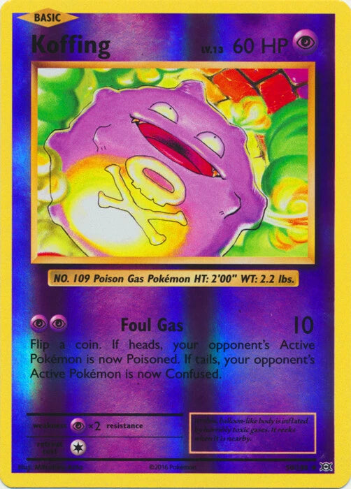 Koffing - 50/108 - Uncommon Reverse Holo