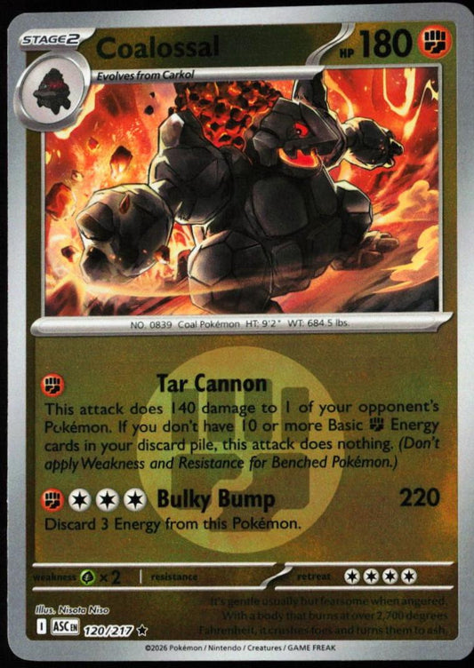 Coalossal - 120/217 - Rare reverse Energy symbol