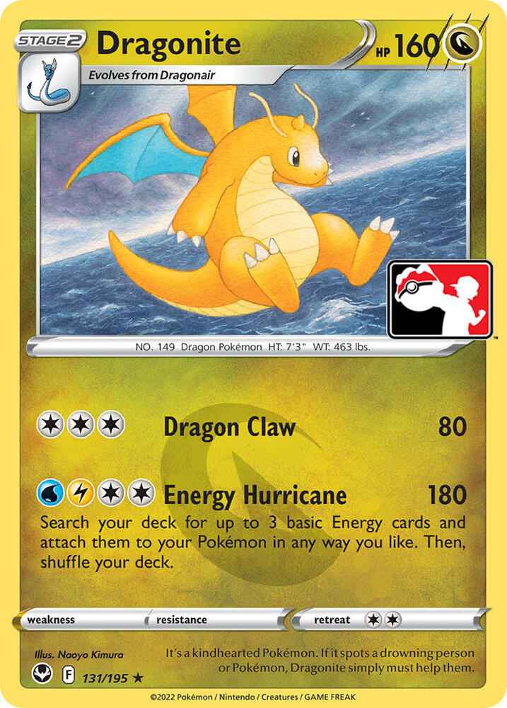 Dragonite - 131/195 - Rare - prize pack