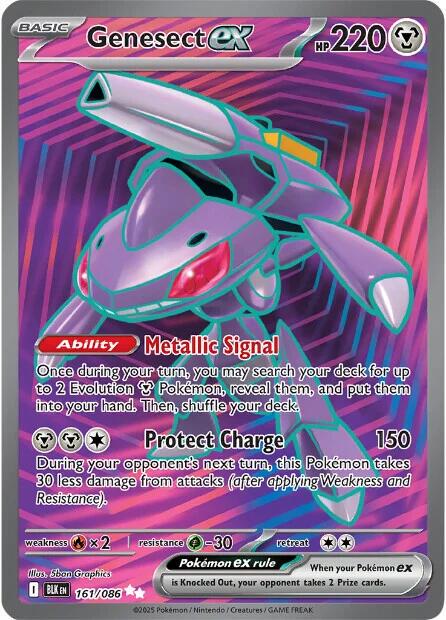 Genesect ex - 161/086 - Full art ultra rare