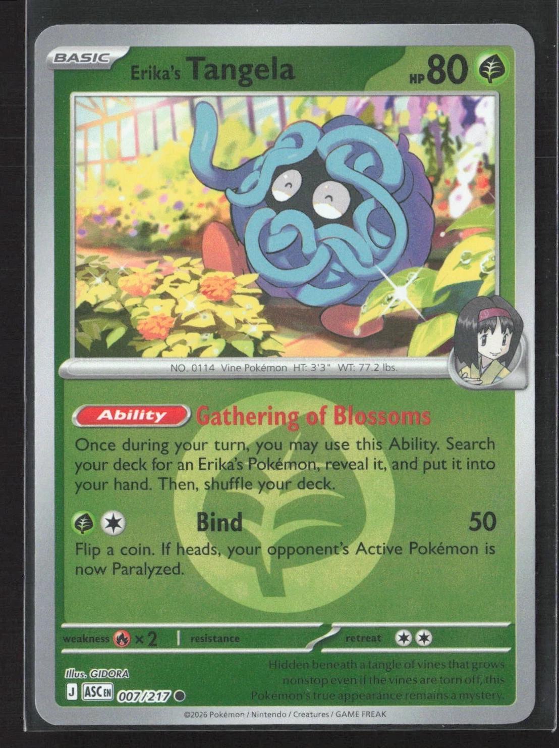 Erika´s Tangela - 007/217 - Common reverse Energy symbol