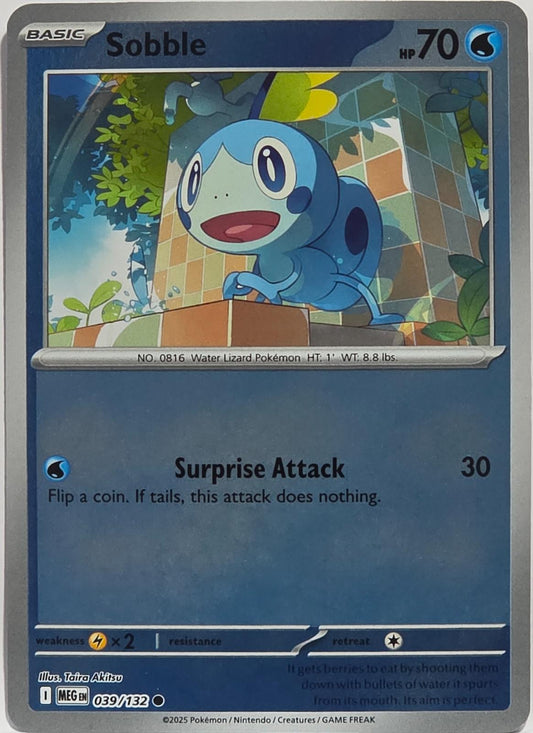 Sobble - 039/132 - Common- Reverse Holo
