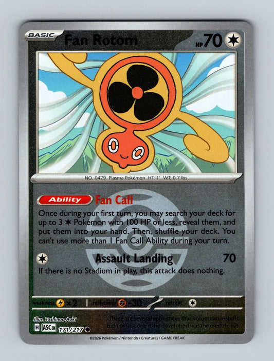 Fan Rotom - 171/217 - Common reverse Dusk ball