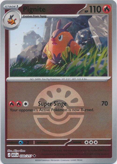 Pignite - 030/217 - Uncommon reverse