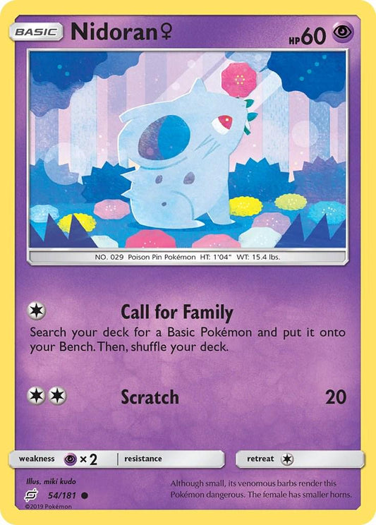Nidoran F - 54/181 - common