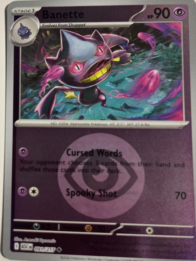 Banette - 091/217 - Uncommon reverse Energy symbol