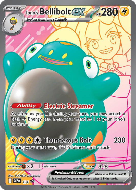 Iono´s Bellibolt ex - SVP194 - Full art promo
