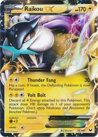 Raikou EX - 38/108 - Ultra Rare