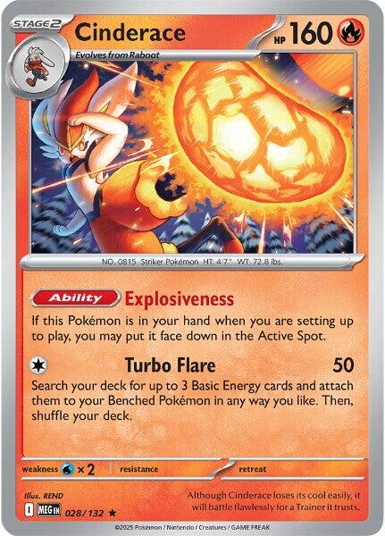 Cinderace - 028/132 - Rare