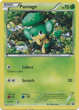 Pansage - 2/12 - McDonald's Holo Promo