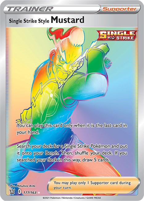 Single Strike Mustard -177/163 - Full art hyper rare
