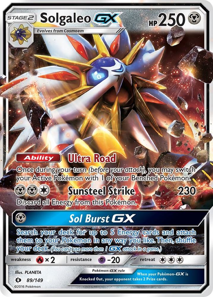 Solgaleo GX - 89/149 - Ultra Rare Jumbo