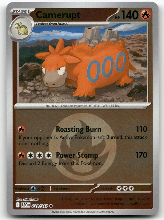 Camerupt - 028/217 - Uncommon reverse Energy Symbol