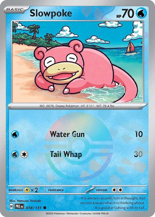 Slowpoke - 018/131 - Common reverse pokeball