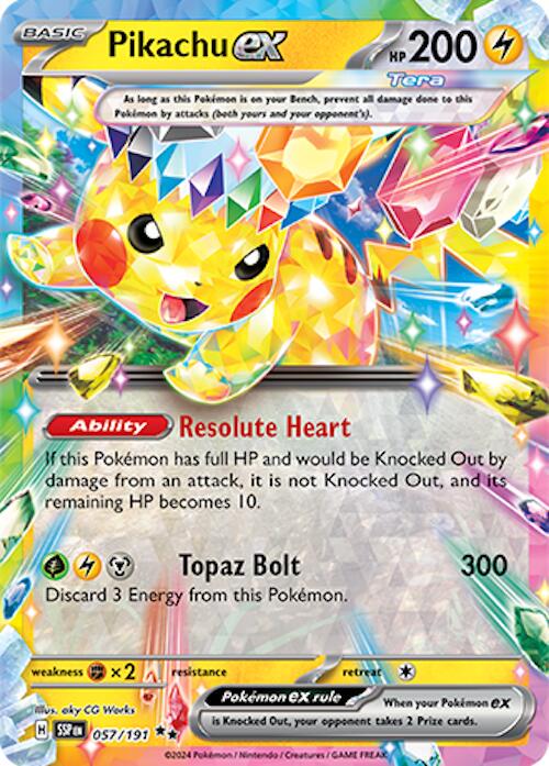 Pikachu ex - 057/217 - Ultra Rare