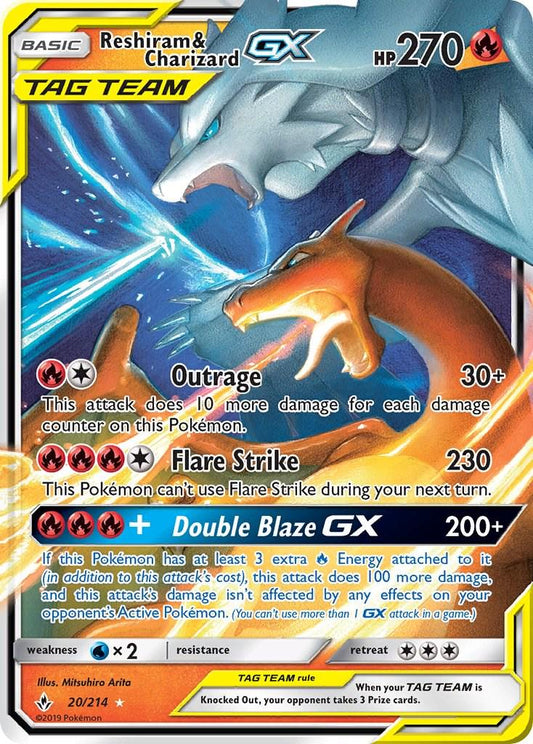 Reshiram & Charizard GX - 20/214 - Ultra Rare