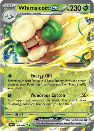 Whimsicott Ex - 005/086 - Ultra Rare