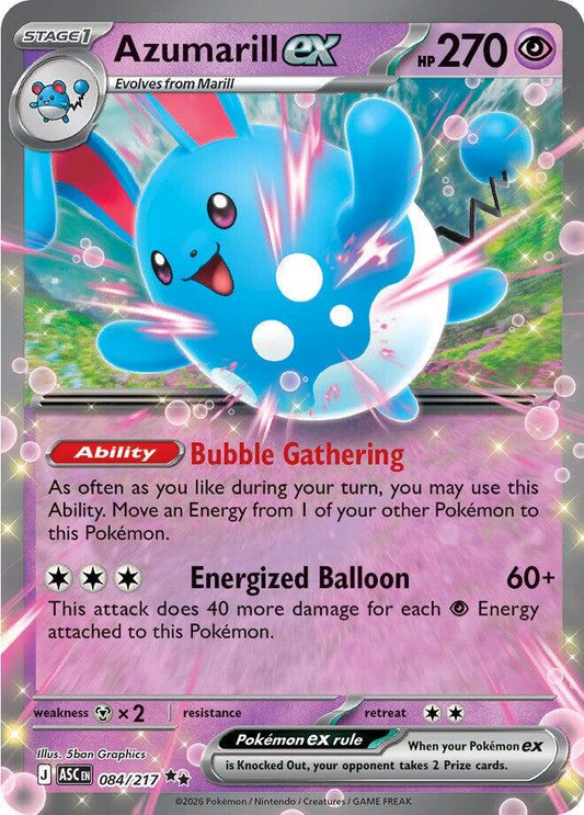 Azumarill ex - 084/217 - Ultra Rare