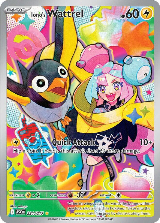 Iono´s Wattrel - 231/217 - Illustrarion Rare