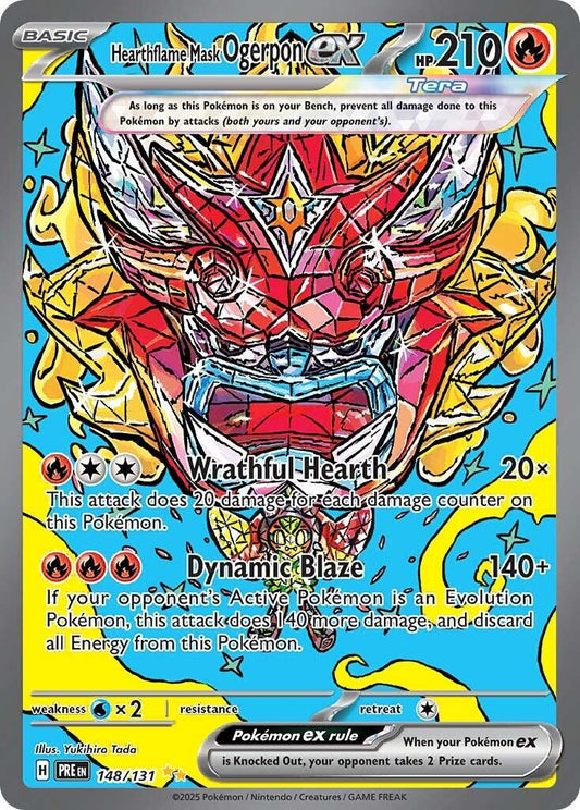 Heartflame Mask Ogerpon EX - 148/131 - Special Illustration Rare