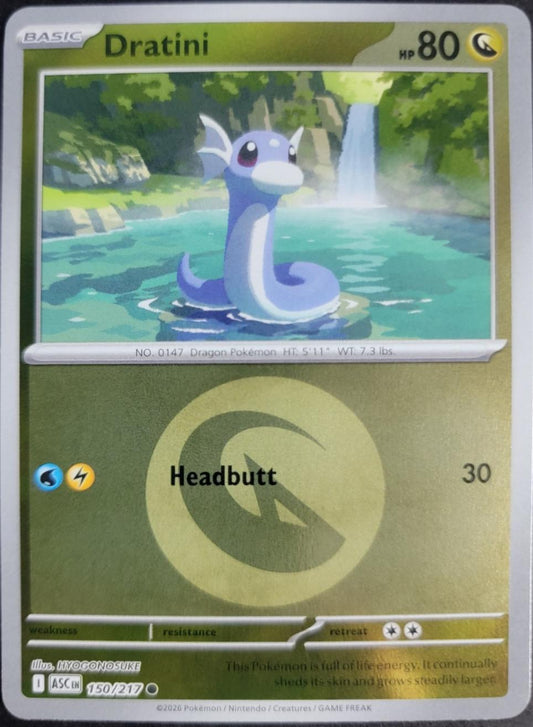 Dratini - 150/217 - Common reverse Energy symbol