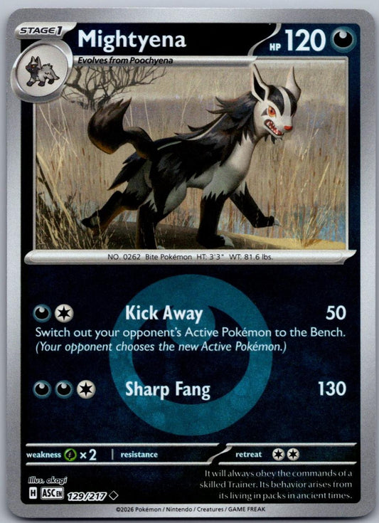 Mightyena - 129/217 - Uncommon reverse Energy symbol