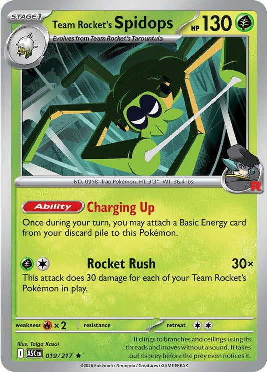 Team Rocket´s Spidops - 019/217 - Holo Rare
